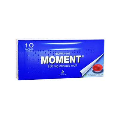 ANGELINI moment 200 mg ibuprofene 10 capsule molli